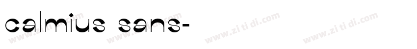calmius sans字体转换
